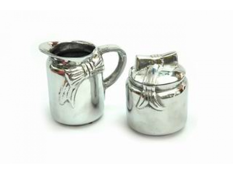 AZUCARERA Y CREMERA MOÑO JUEGO CH  AZUCARERA Y CREMERA DE PEWTER